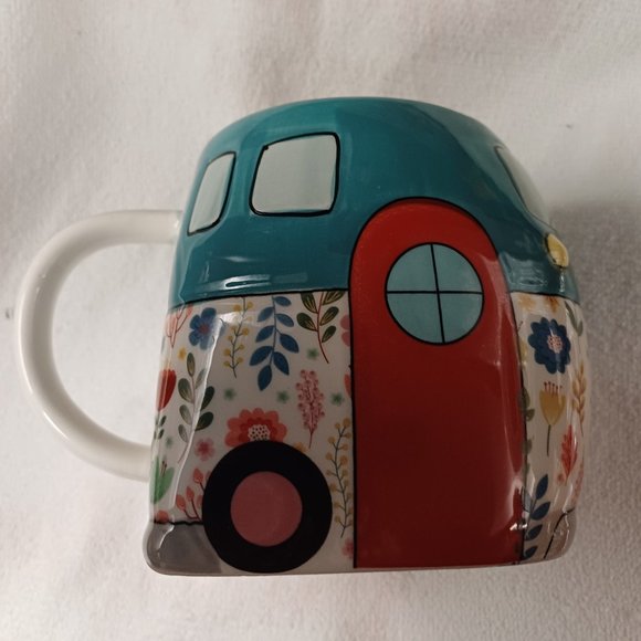 NWT Large Van Camper Motorhome Camping Coffee Tea Mug Home is Where You Park It - Picture 1 of 15